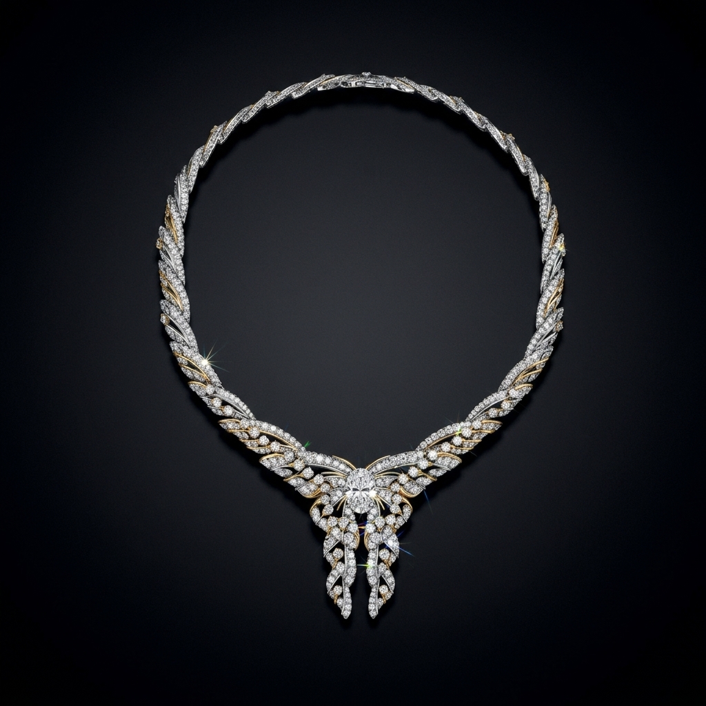 Tiffany Butterfly Diamond Necklace